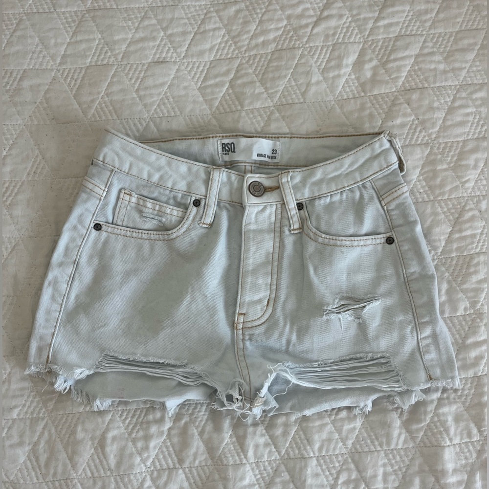 Vintage high rise jean shorts